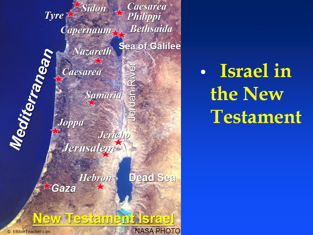 New Testament Israel Map New Testament Maps eBibleTeacher